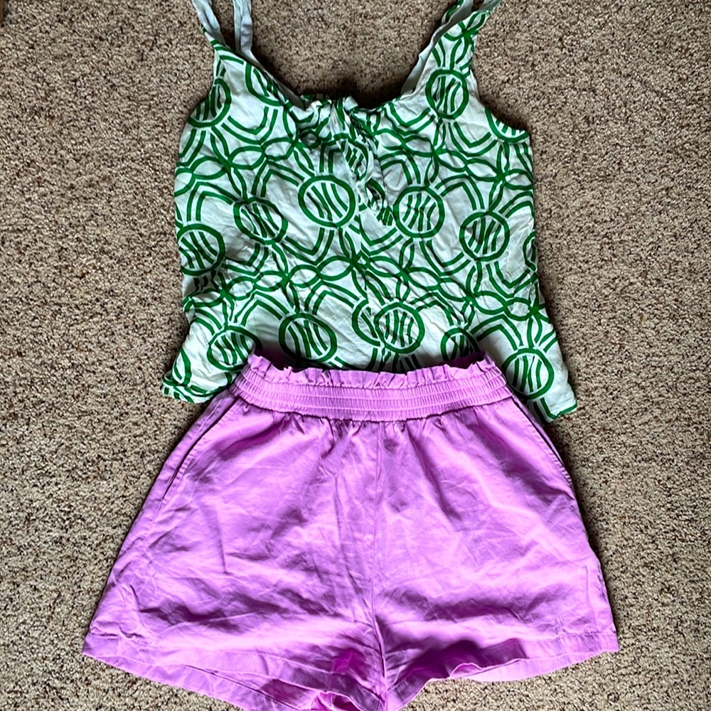Bp Nordstrom High Wasited Lavender Shorts
